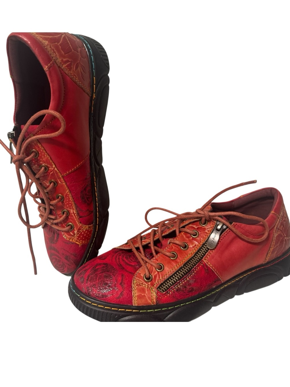L’Artiste Red Danli-Bloom Red Sneaker Shoe